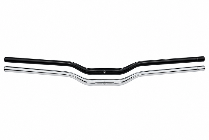 Chrome and Black Gloss Handlebars (31.8mm)