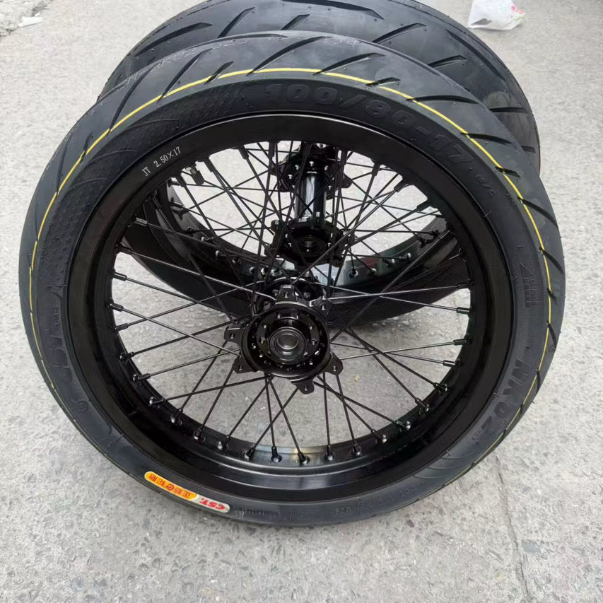 Black Surron ultra bee supermotos